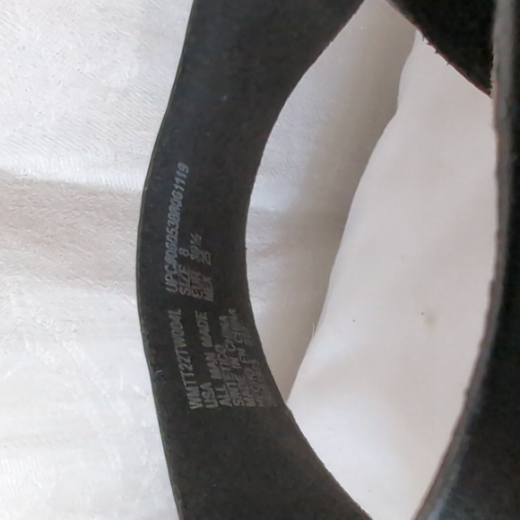 Time and Tru Black Faux Leather Strappy Platform Sandal Size 8 - Picture 2 of 6